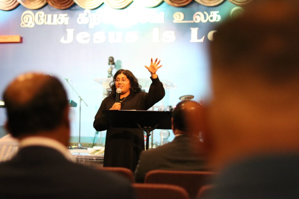 Evelyn Preaching